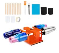 Fixm Lot de 4 Cup Turner Tumbler Kit - Retourneur de gobelets à double interrupteur, ensemble complet d'accessoires, mousse réglable, silencieux et efficace, Pour machine à laver à paillettes