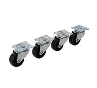 Fixman 156197 Light Duty pivotantes Roulettes - Lot de 4, 41mm