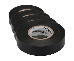 FIXMAN 192069 Ruban isolant - 19 mm x 33 m - Noir (Lot de 4)