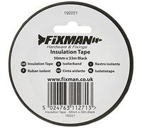 Fixman 192221 Ruban isolant - 50 mm x 33 m - Noir