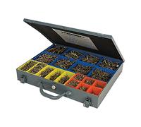 Fixman 640485 Mallette de Vis à tête fraisée bichromatées 3400 pièces, Or