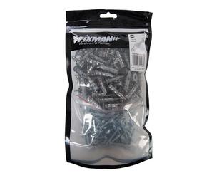 Fixman 825735 Lot de 100 vis autoperceuses Métal, 12 x 32 mm
