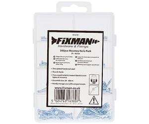 Fixman 875781 Coffret de Clous de maçonnerie 200 pièces