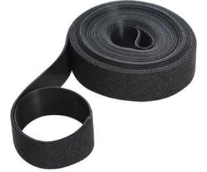 Fixman Bande Velcro, Noire - 10 mm x 25 m