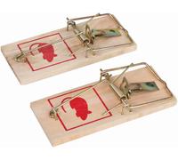 Fixman Lutte contre les nuisibles Piège à souris classique, paquet double 100 x 45 mm