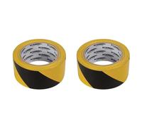 FIXMAN Ruban de signalisation de Danger 50 mm x 33 m Jaune Noir (Lot de 2)