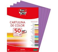 Fixo 11110367 Pack de 50 Feuilles de papier cartonné A4, couleur violette