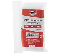 Fixo 50063000 Sachets Zip 40 x 60 mm, Lot de 100