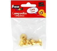 Fixo Kids Lot de 5 clochettes en métal doré Ø 14,5 mm pour travaux manuels Scolaires et décorations pour Enfants Noël, célébrations et fêtes