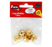 Fixo Kids Lot de 5 grelots en métal doré Ø 18 mm pour travaux manuels et décorations Scolaires pour Noël, fêtes et fêtes