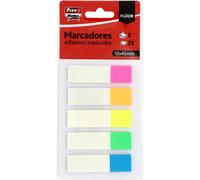 Fixo Notes 125 Marqueurs Adhésifs En Plastique Translucides Et Repositionnables 12 X 45 Mm Couleurs Fluo Écrire Avec Un Crayon Ou Un Stylo Résistants À L'eau Parfaits Pour Les Étudiants