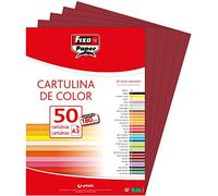 Fixo Paper 11120350 Lot de 50 feuilles de papier cartonné A3 Bordeaux 180 g