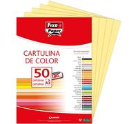 Fixo Paper 11120363 Lot de 50 feuilles de papier cartonné DIN A3 Jaune citron