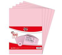 Fixo Paper 65009253 Lot de 100 feuilles de papier 80 g Rose clair A4