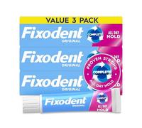 Fixodent Complete Original Lot de 3 crèmes adhésives pour prothèses dentaires 68 g