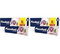 Fixodent Crème Adhésive Plus Barrière Anti-Particules, Pour Prothèses Totales et Partielles, Goût Neutre, Tenue Et Confort Tout Au Long De La Journée, 57ml (Lot de 2)