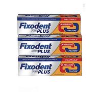 Fixodent - Fixodent Pro - Duo Action - Longue Durée - Plus Fort - Lot de 3 tubes