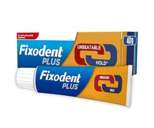 Fixodent Plus Dual Power Premium Adhésif, 40 g