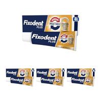 Fixodent Plus Mordant Imbattable Crème Adhésive pour prothèses Totales & Partielles 40gm (Lot de 4)