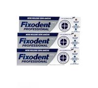 Fixodent Pro Plus 0% Crème Adhésive 40g - Lot De 3 Tubes