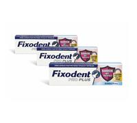 Fixodent Pro Plus crème adhésive fixation Forte (fraise) lot de 3x40ml