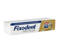 Fixodent Pro Plus Crème Adhésive Prothèses Totales Et Partielles Goût Neutre 40g