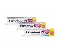 Fixodent Pro Plus crème adhésive XL fixation Forte (fraise) lot de 3x57mlg