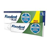 Fixodent Crème adhésive pour prothèses dentaires Pro Plus – Technologie antibactérienne – 57 g