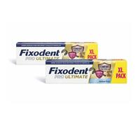 Fixodent Pro Ultimate crème adhésive XL fixation Forte (fraise) lot de 2x57mlg