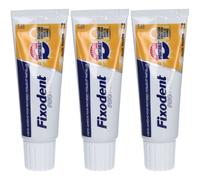 Fixodent Proplus Mordant imbattable - Crème adhésive pour prothèses totales et partielles Gel(S) 3x40 g