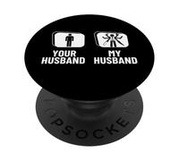 Fixologue, Votre Mari, Mon Mari et Votre Femme, Bricoleur drôle PopSockets PopGrip Adhésif