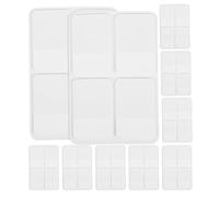 FIXOSHEE 10 Ensembles Onglets Inscriptibles Adhésifs Blancs Double-Face 1 Pouce, 10 Jeux de 80 Pages Support Cartonné pour Annotation, Classement et Organisation de Documents au Bureau