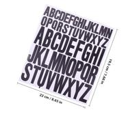FIXOSHEE 10 feuilles Autocollants Alphabet PVC Étanches et Anti-huile Stickers Lettres Colorés DIY pour Boîte Aux Lettres et Porte Auto-adhésifs Résistants et Décoratifs