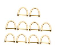 FIXOSHEE 10 pièces Anneaux D Doré Boucles de Remplacement pour Sac à Main Accessoires Résistants et Durables pour Bricolage Sac Porte-clés et Bagages pour Connecteur de Boucle