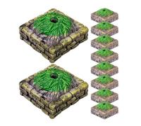 FIXOSHEE 10 Pièces Base Arbre Miniature Modèle Support Décoration Jardin DIY Maquette pour Table Sable Micro Décor