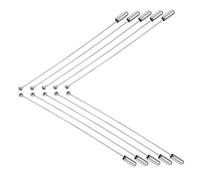 FIXOSHEE 10 Pièces Épingles de Sécurité Longues Acier Inoxydable avec Stoppeur Broches DIY pour Loisirs Créatifs Épingles Boutonnière et Décorations Mariage Accessoires Multifonctions