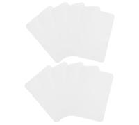 FIXOSHEE 10 pièces Étiquette Prix Commerce Blanche Tableau Ardoise Effaçable Support Stable pour Affichage Prix Magasin et Rayons