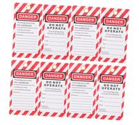 FIXOSHEE 10 Pièces Étiquettes de Sécurité Industrielle PVC Warning Tags Résistants pour Cadenassage Signalisation Davertissement Do Not Operate Utilisation Polyvalente Milieu Industriel