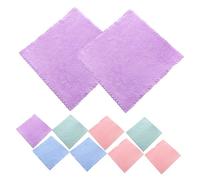FIXOSHEE 10 pièces Lingettes Démaquillantes Microfibres Serviettes Visage et Durables Format Compact Nettoyage Usage Maison et Voyage Assorties Couleur Aléatoire Couleur Aléatoire