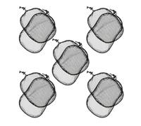 FIXOSHEE 10 Pièces Lot de 10 Filets à Cheveux Élastiques Noirs 14X18 CM, Bonnet en Maille Respirante pour Perruques Femmes, Maintien Antidérapant pour Coiffures Volumineuses, Usage