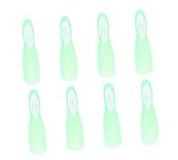 FIXOSHEE 10 pièces Lot de Mini Brosses à Dents Souples pour Prison Brosse Dentaire Courte Ergonomique Douce pour Nettoyage Oral Adaptée Aux Détenus Vert