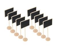 FIXOSHEE 10 Pièces Lot de Mini Tableaux Ardoise pour Décoration de Plantes Étiquettes Effaçables DIY Ornements pour Fête et Jardin