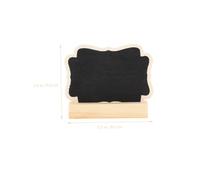 FIXOSHEE 10 pièces Mini Tableau Bois Robuste avec Chevalet Tableau Craie Épais pour Décoration Mariage Restaurant Mémo et Numéros de Table