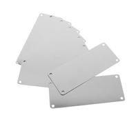 FIXOSHEE 10 Pièces Plaques Acier Inoxydable pour Gravure Laser Étiquettes Métalliques Vierges à Panneaux Multifonctions pour Bureaux Hôtels Bricolage
