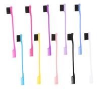 FIXOSHEE 10 pièces Set de Pinceaux Sourcils Multifonction avec Peigne Brosse Double Embout pour Maquillage Brosse à Sourcils Douce et Outil de Coiffage