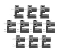 FIXOSHEE 10 pièces Slot Pcb Photoelectric Optical Sensor Portable Slotted Detection Commutateur pour Détection de Mouvement et Fin de Course Abs
