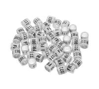 FIXOSHEE 100 Pièces Anneaux de Patte de Pigeon Bandes Identification pour Oiseaux Aux pour Pigeons Poussins pour Éleveurs Oiseaux