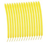 FIXOSHEE 100 Pièces Ballons Latex Jaunes pour Modelage Décorations de Fête Mariage et Anniversaire Ballons Torsadés Résistants pour Sculptures Créatives