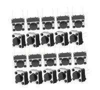 FIXOSHEE 100 pièces Bouton Poussoir Tactile Momentané Interrupteurs Micro Plastique pour Pcb Boutons et Sensibles pour Électronique