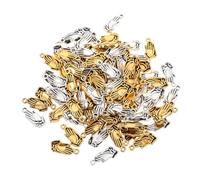 FIXOSHEE 100 pièces Breloques Prière Alliage Vintage pour Fabrication Bijoux Pendentifs Mains Prières Accessoires Légers pour Colliers et Bracelets DIY Or Argent